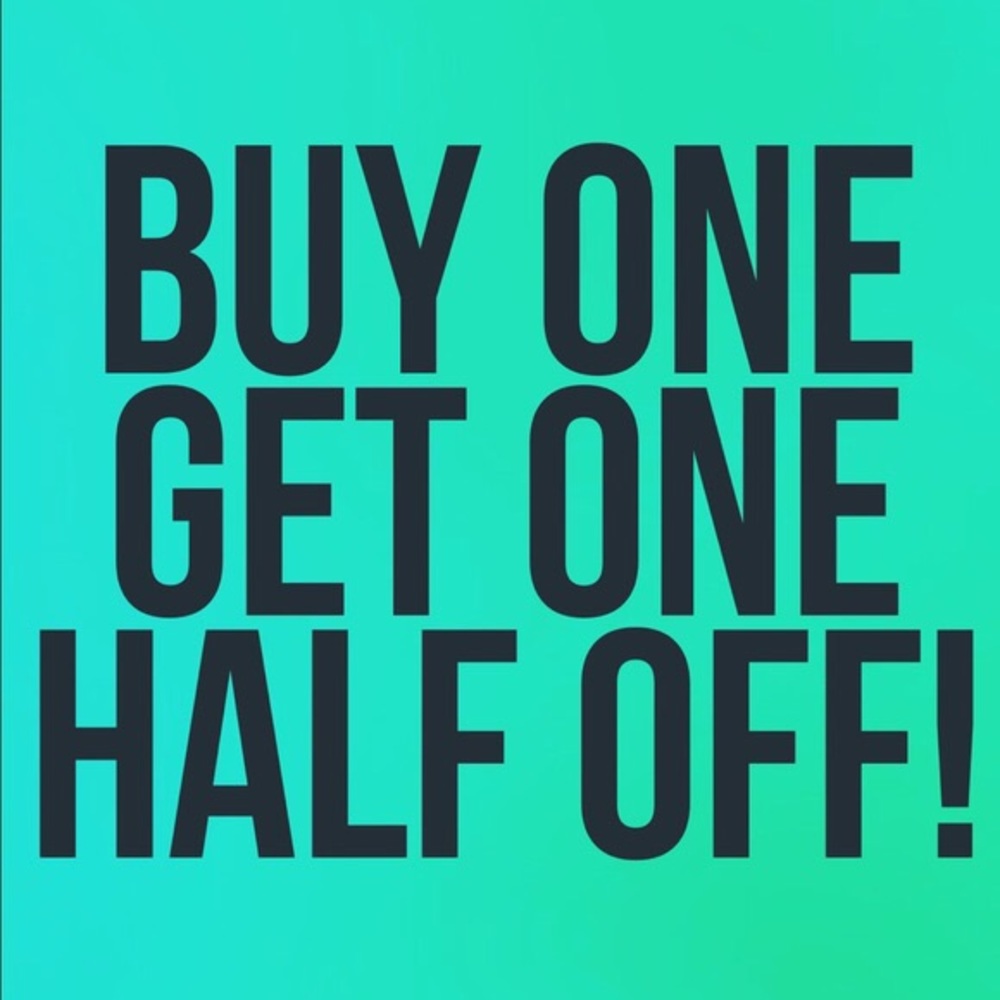 BOGO 50% is on!